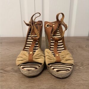 Kelsi Dagger Ricky Platform Rope Wedge Strappy Heels Women’s 9 M